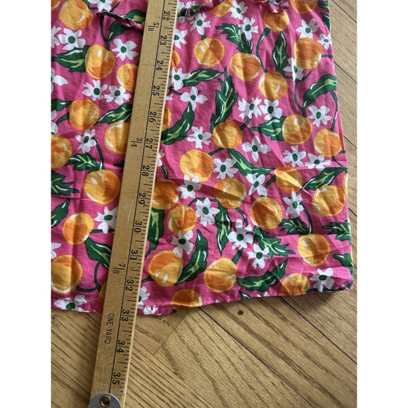 Draper James Orange Blossom Floral Kellie Babydoll Dress Drawstring Small - Picture 8 of 8